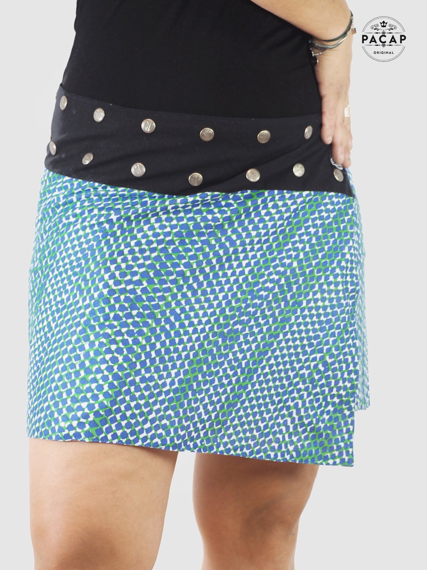 short printed skirt for women