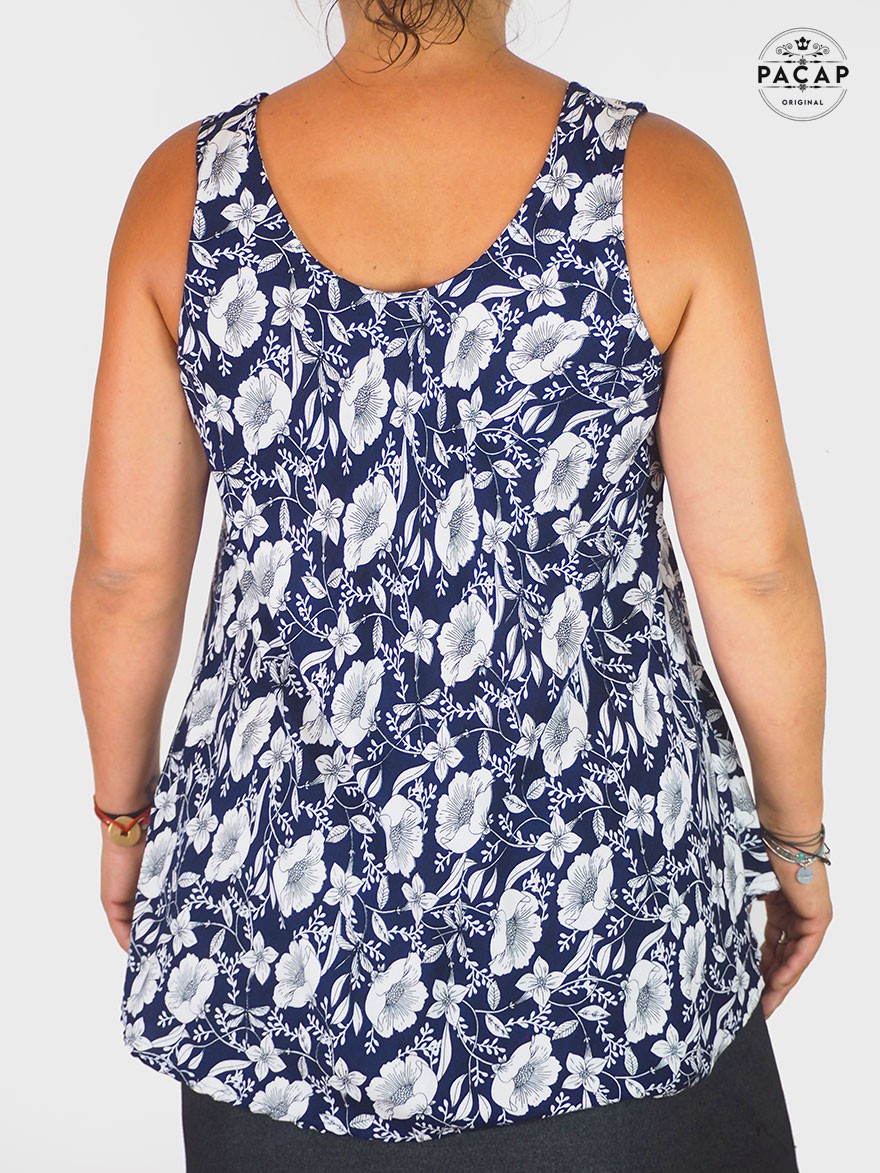 Chemisier-débardeur à Manches Longues J.Crew Imprimé Fleurs Bleu, Taille 0 - Occasion En Très Bon état