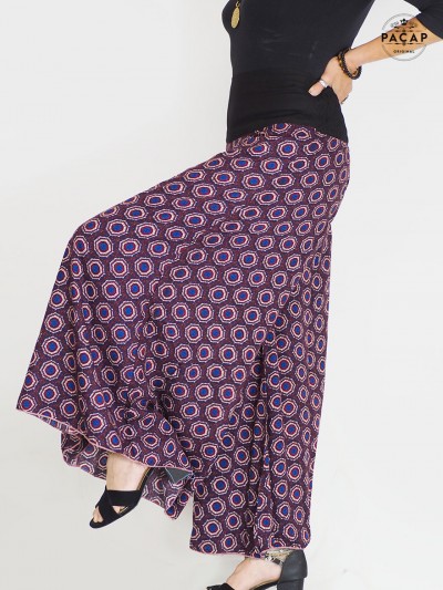 jupe culotte, pantalon oversize, pantalon jambes larges, pantalon femme, pantalon été, boheme, ethnique africain