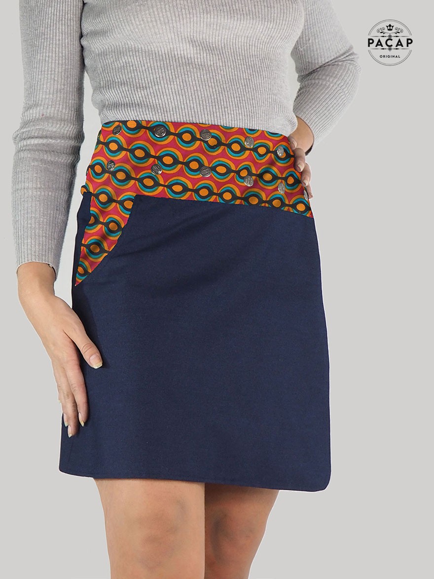 Mini Jupe En Jean Femme - Taille Moyenne, Effilochée, Poches, Coupe Décontractée - 7