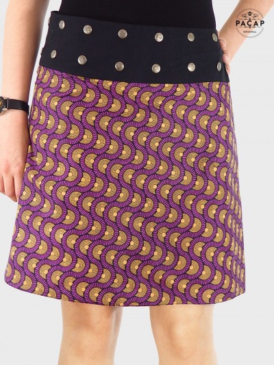 jupe marron femme