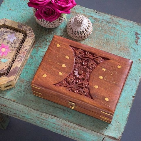 Wooden Jewelry Box and Chest